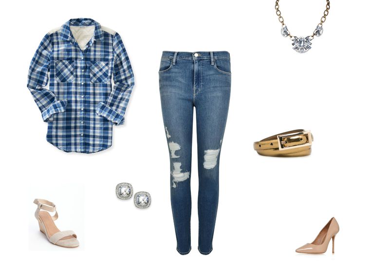 How To Wear Jeans And A Plaid Shirt Outfit Ideas