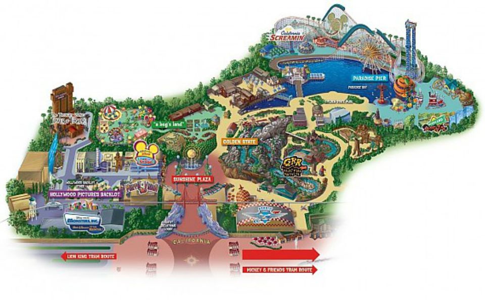 Maps of Disneyland Resort in Anaheim, California