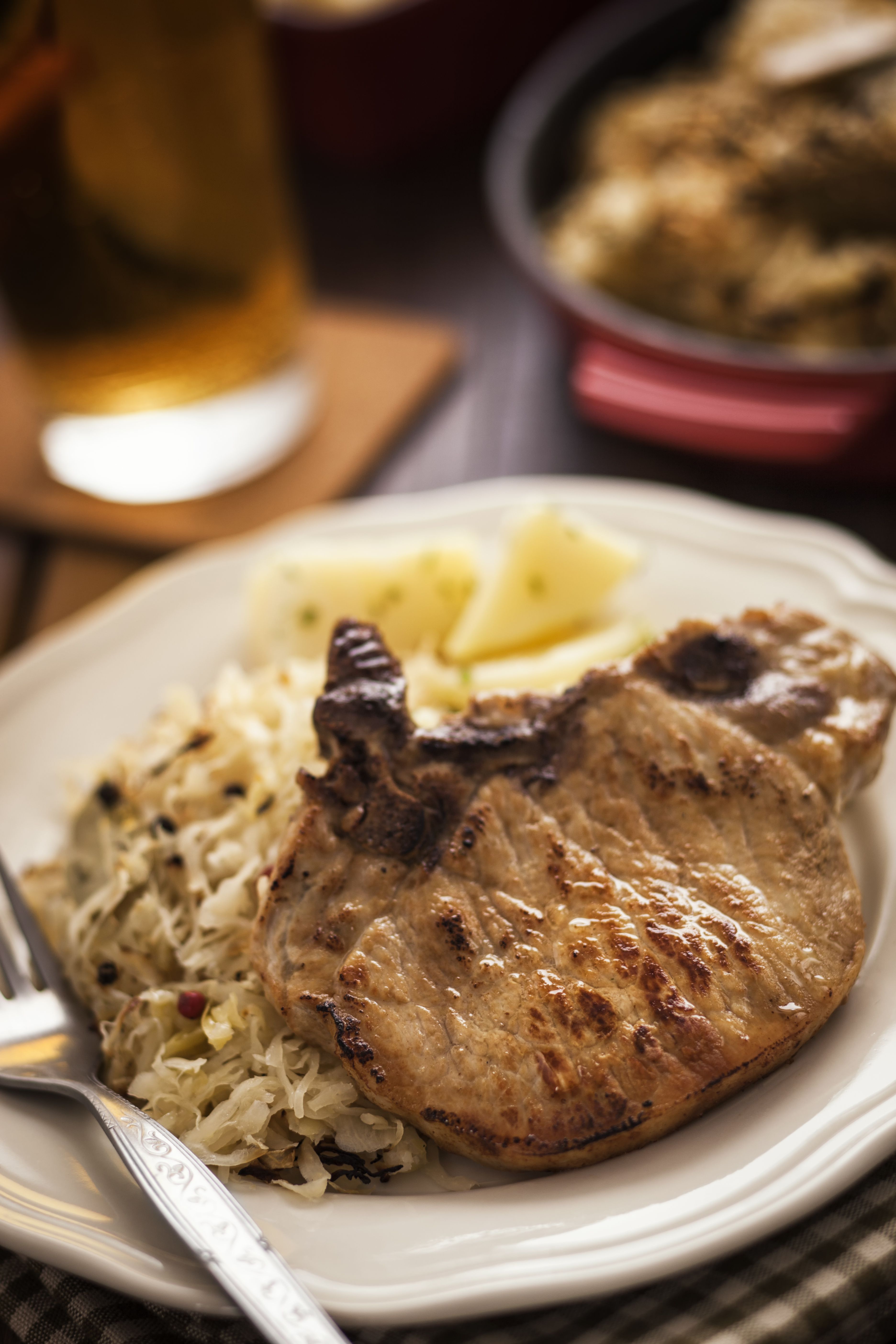 Slow-Cooked Pork Chops With Sauerkraut Recipe