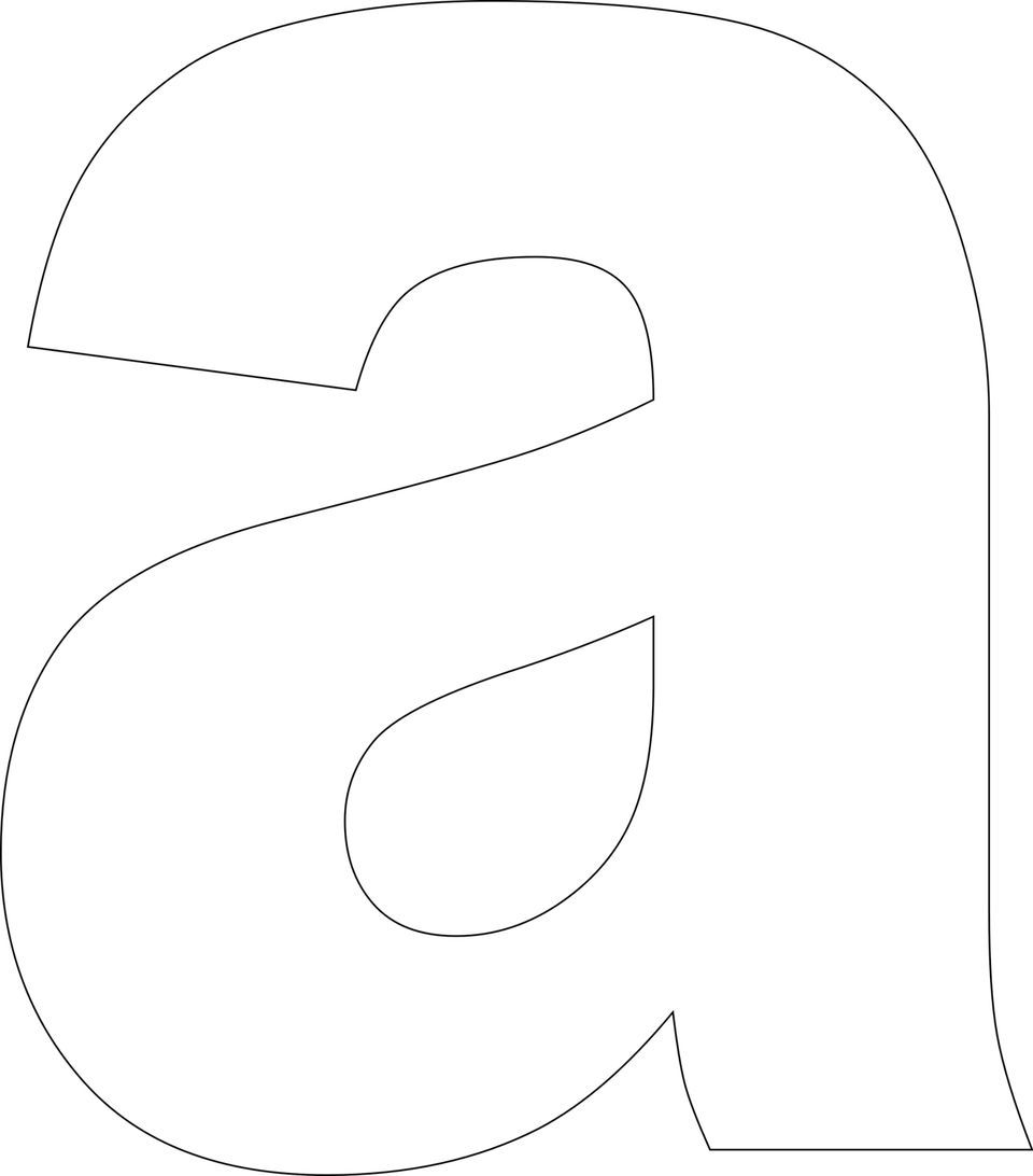 free printable lower case alphabet letter template
