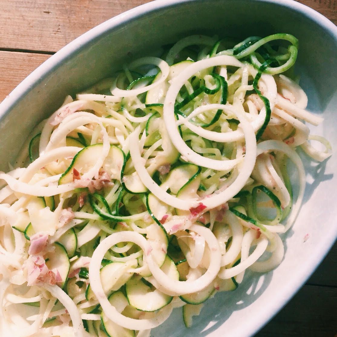 Kohlrabi, Zucchini and Cucumber Salad