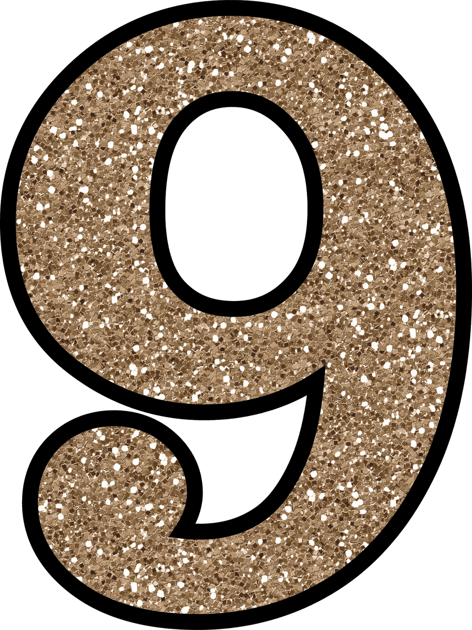 free glitter numbers 0 9 to download and print