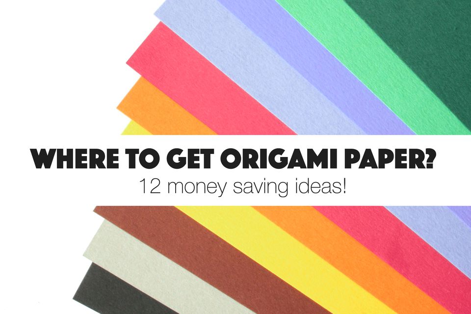 Where to get Free Origami Paper - Around Your House!