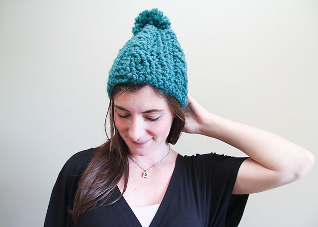 chunky cabled crochet winter hat pattern