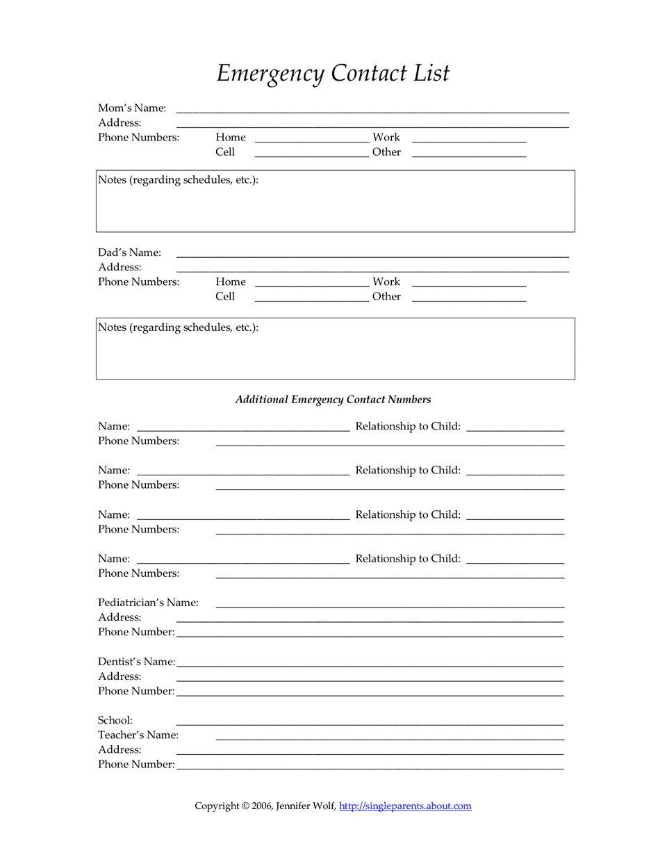 child-s-emergency-contact-form-single-parent-families