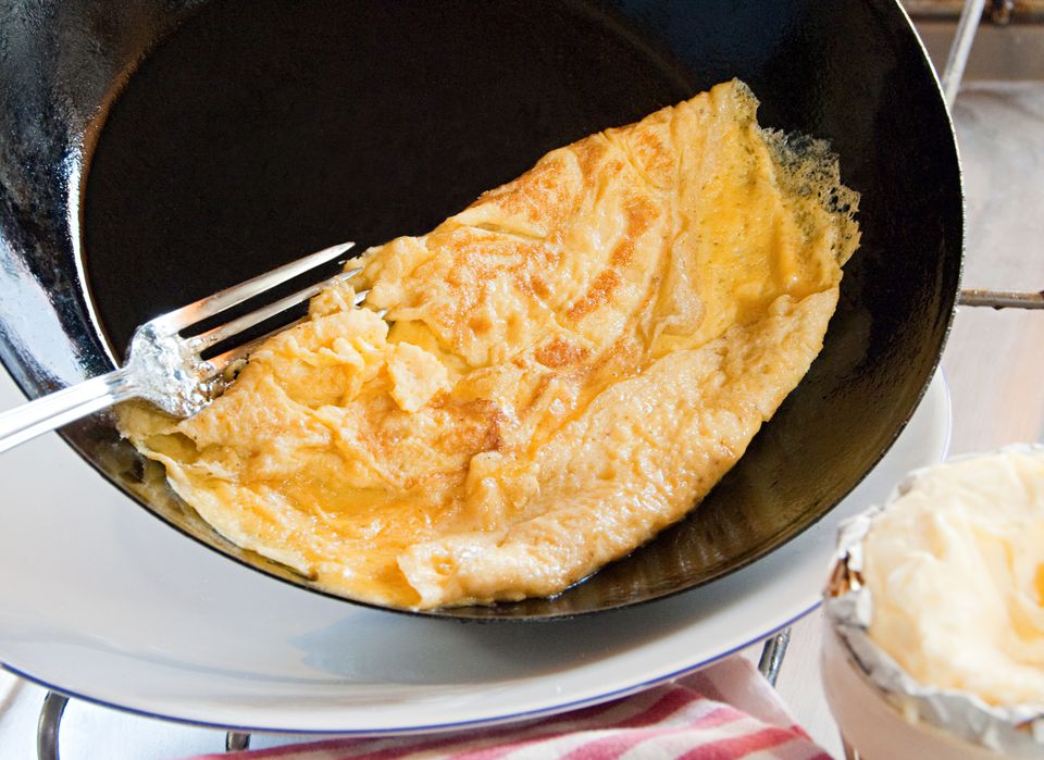 Country Omelet with Cheese and Green Onions Recipe