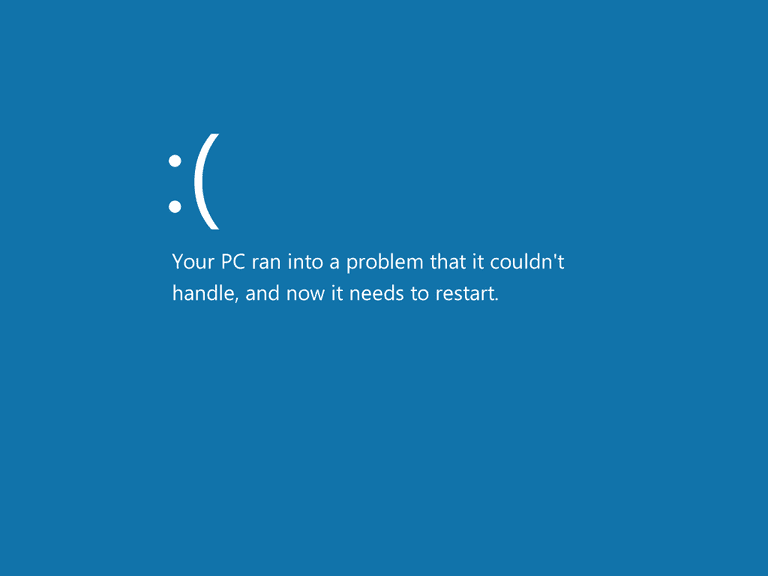 windows 10 blue error screen when starting up