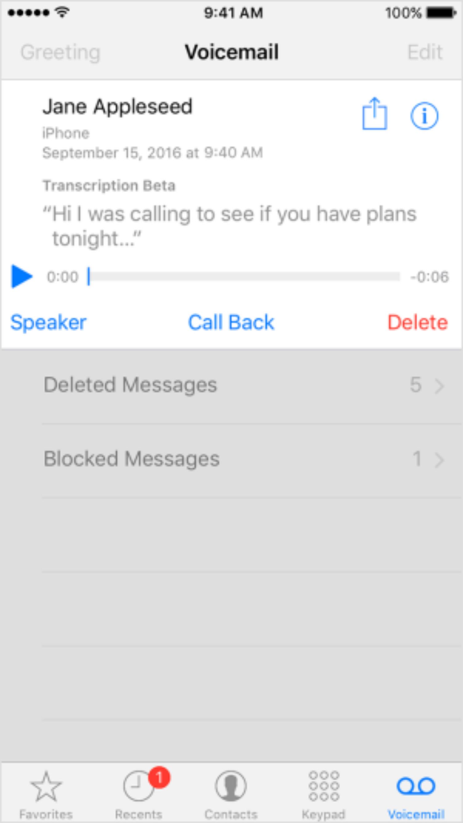 verizon voice mail convert to text