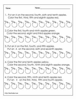 Ordinal Number Worksheets and Printables