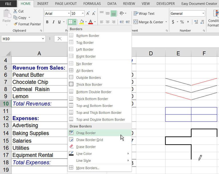 how to insert shape in google sheets