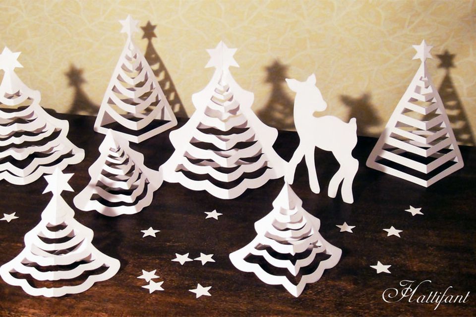 11 Pretty Paper Christmas Ornaments and Crafts