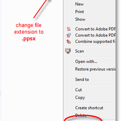 powerpoint file extension