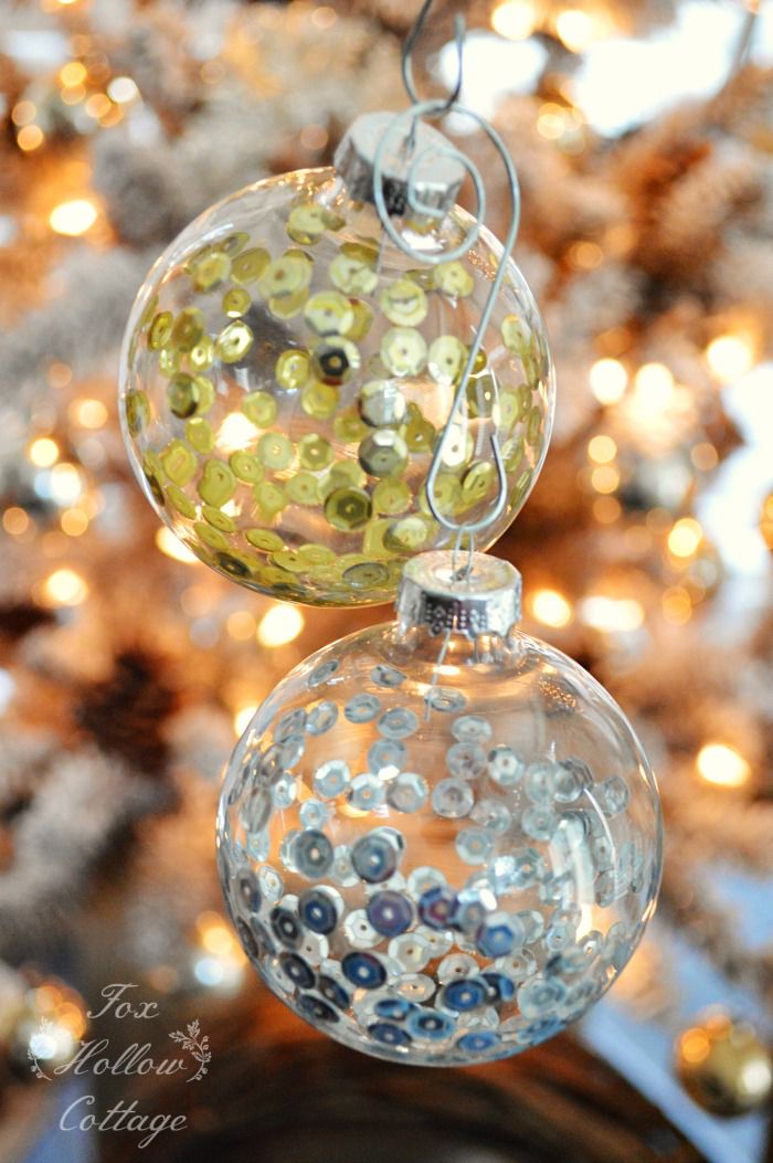 10 Ways to Fill a Clear Glass Christmas Ornament