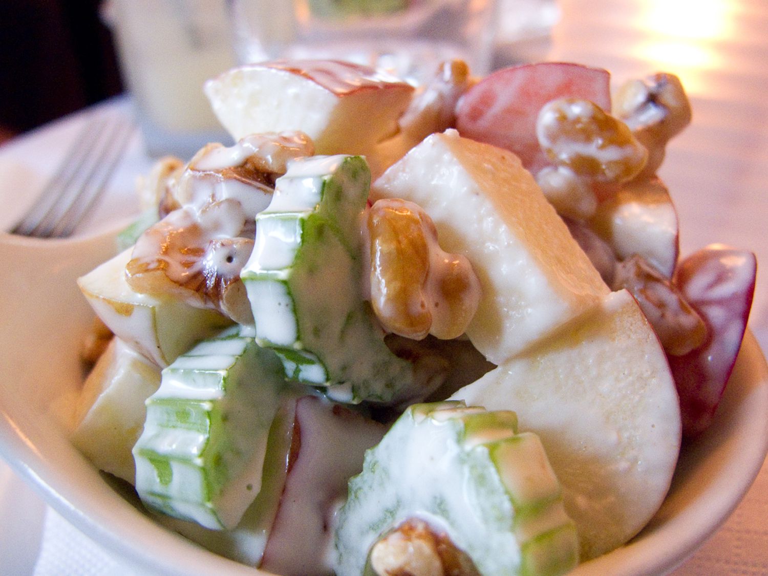 Classic Waldorf Salad Recipe With Apples and Walnuts