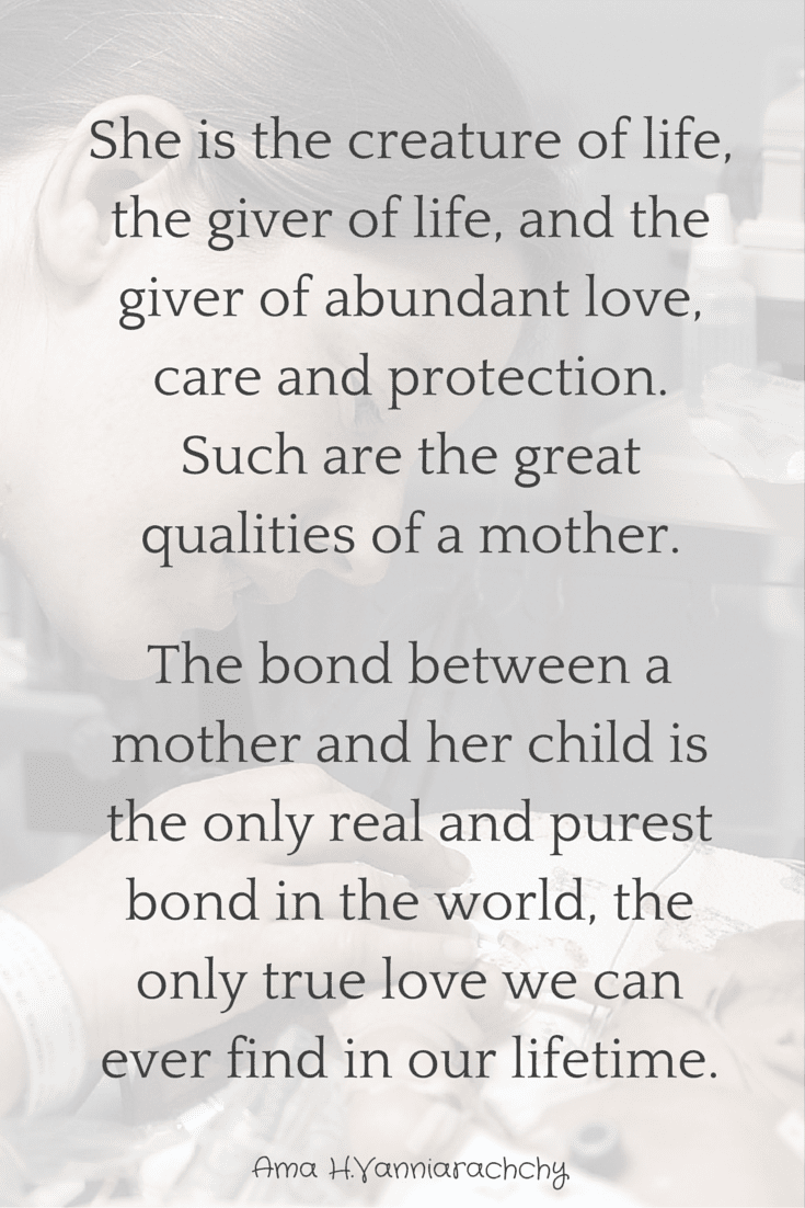 Preemie Mother and Child Quote
