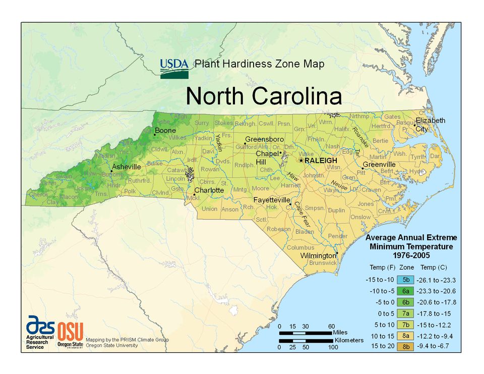 State Maps of USDA Plant Hardiness Zones