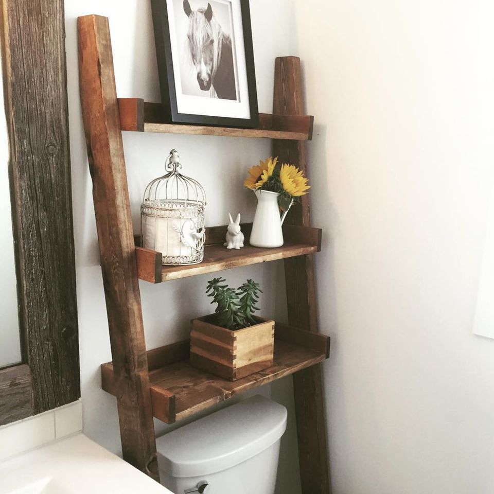 17 Small Bathroom Shelf Ideas
