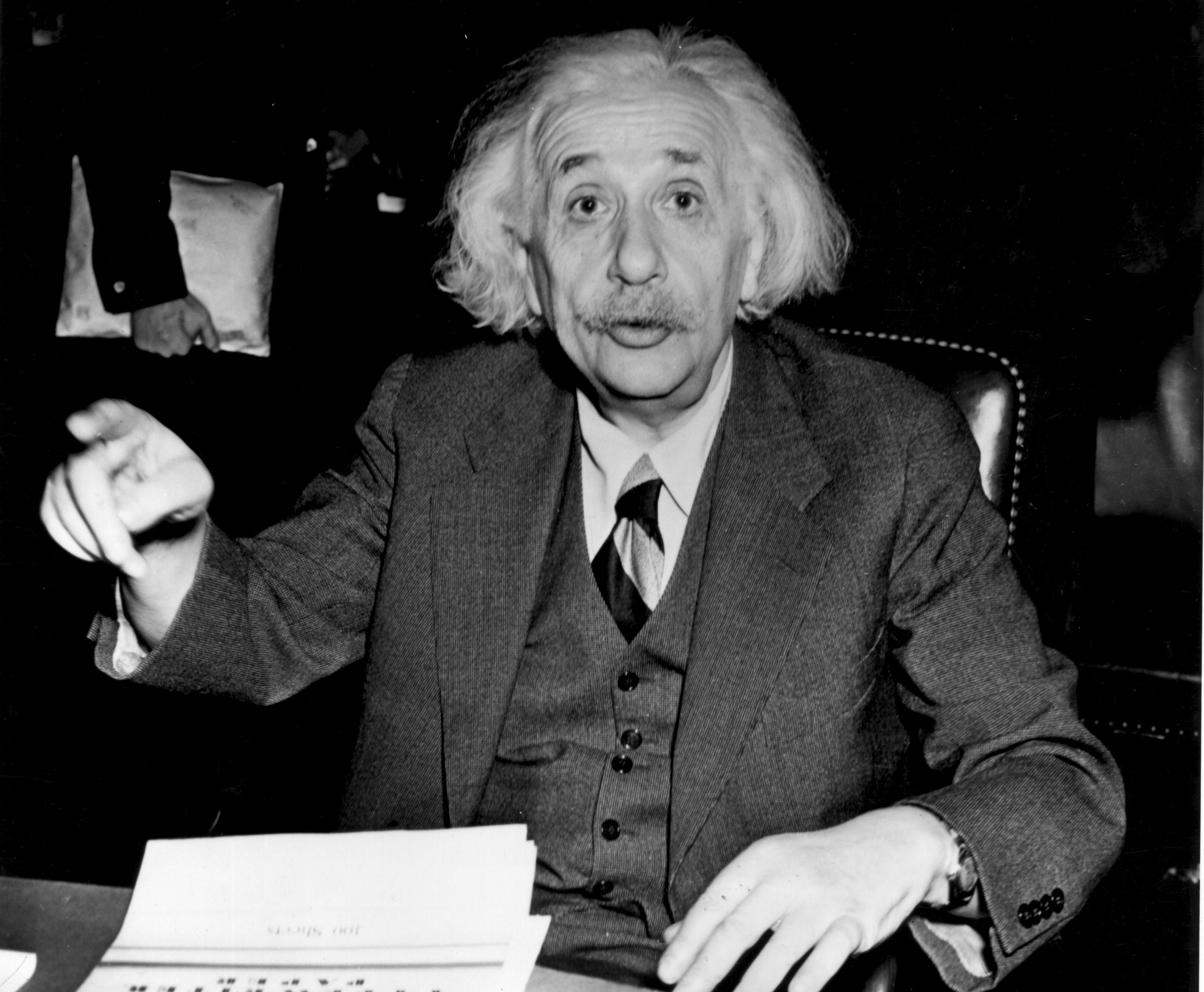 Albert Einstein German born American physicist