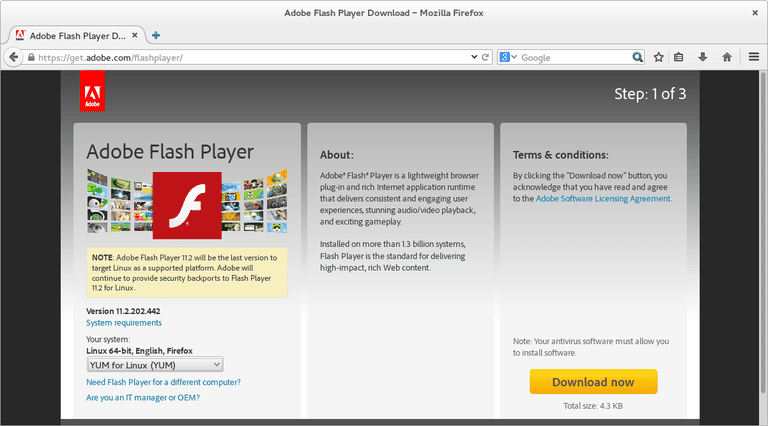 Install Flash On Linux Fedora