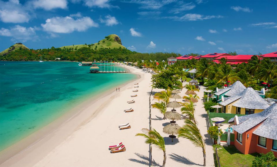 Staying at Sandals  Grande St  Lucian  Beach Resort 