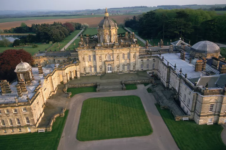 Aerial View of Castle Howard, Yorkshire, UK