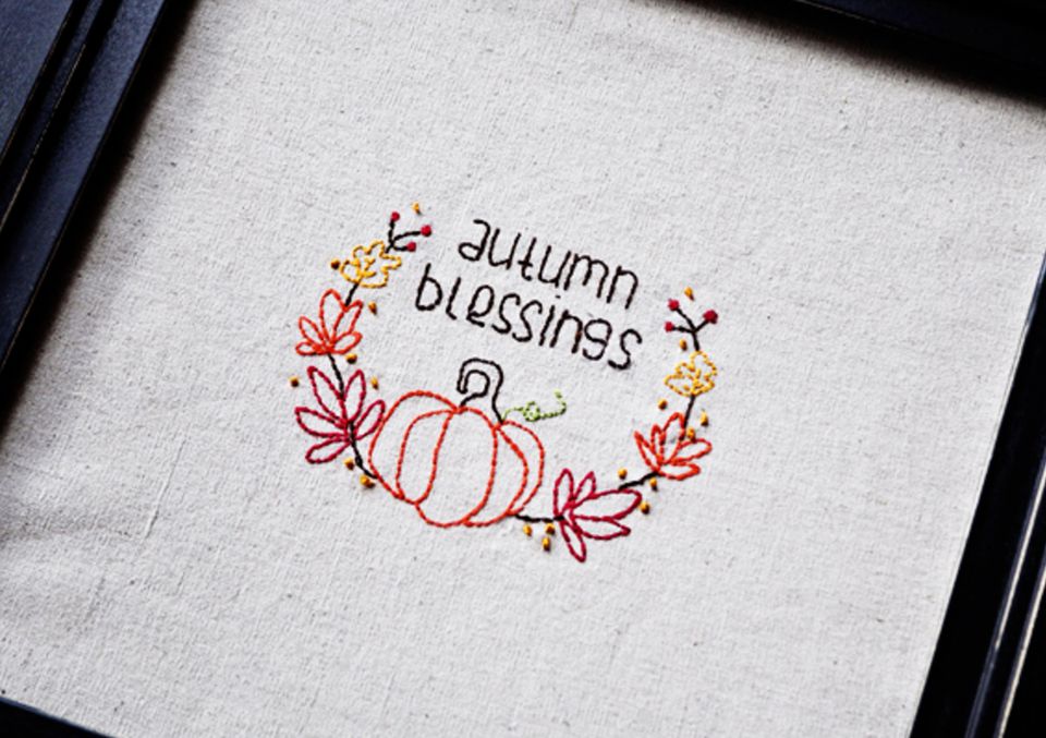 10 Hand Embroidery Patterns for Autumn Stitching