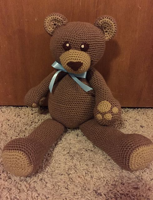 Dawson The Teddy Bear Crochet Pattern
