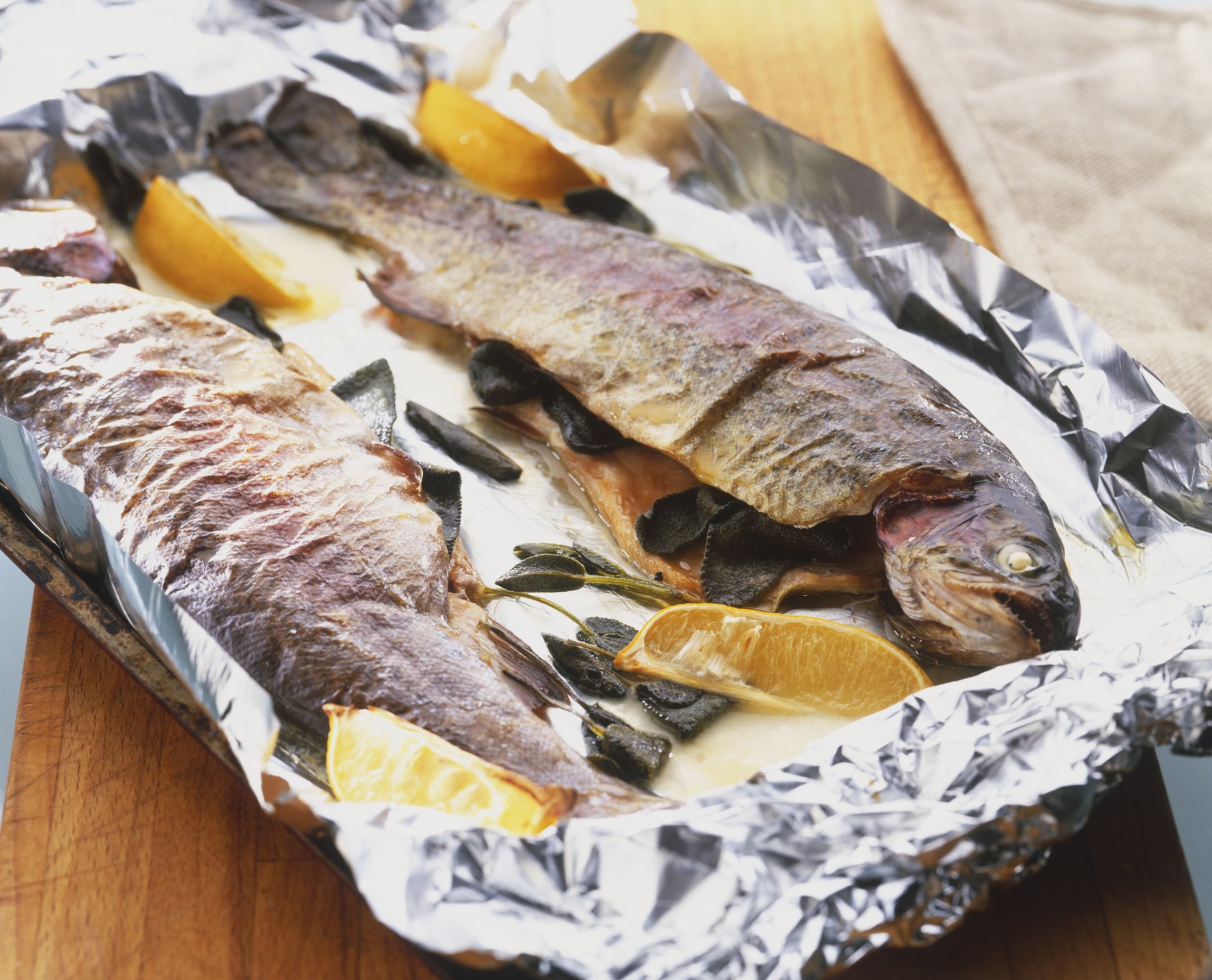 Baked Whole Trout Recipe With Lemon And Dill - GettyImages 72891680 56a4998c5f9b58b7D0D7bD22