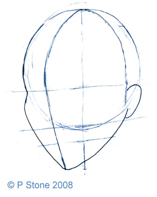 How to Draw a Manga Head in Three-Quarter View