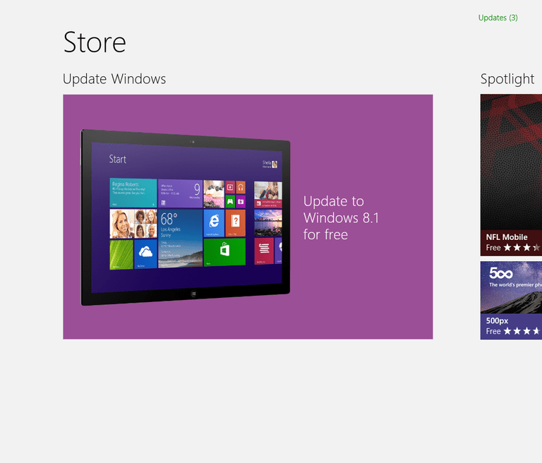 windows update store