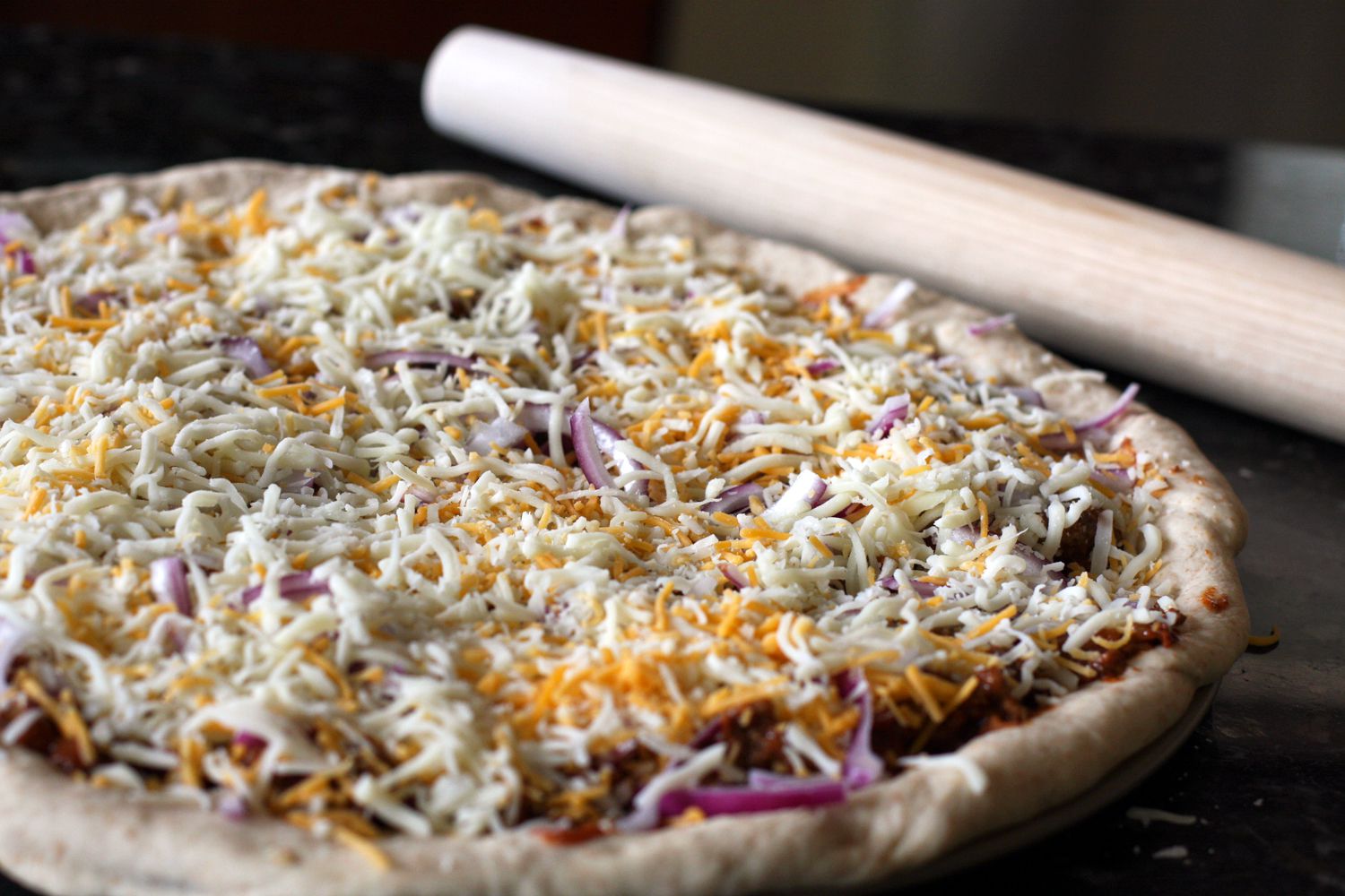 Recipe for Basic Cheese Pizza, with Optional Toppings