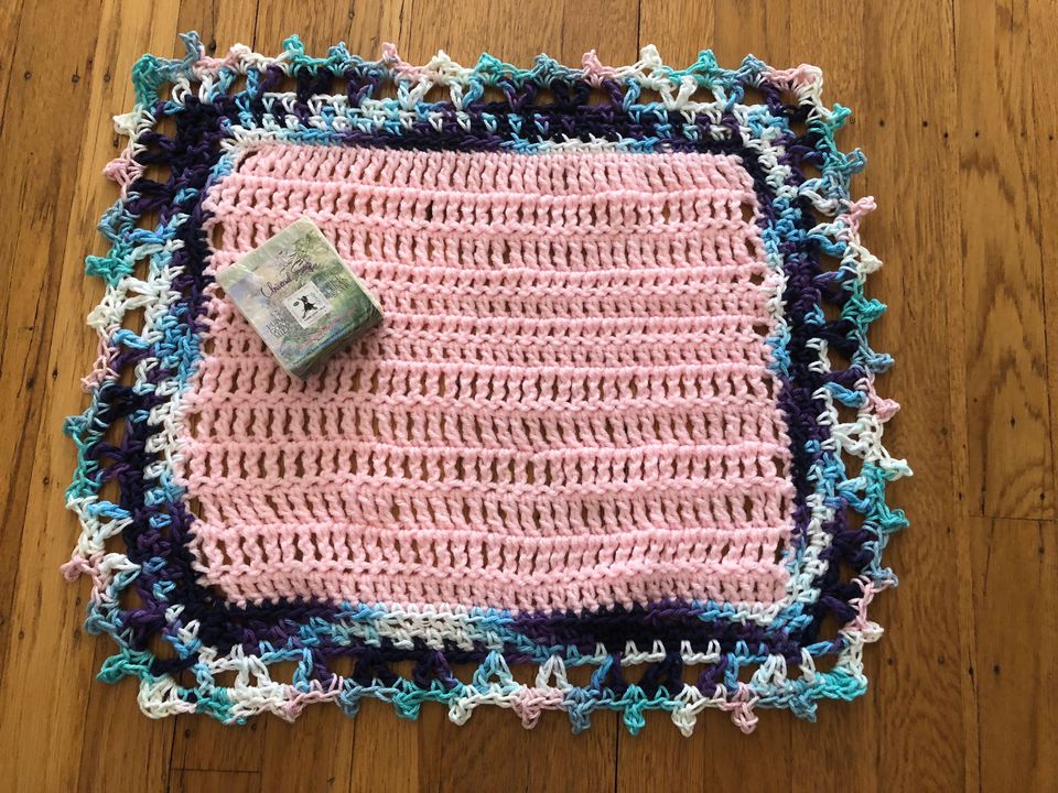 Crochet Dishcloth Edging Free Pattern