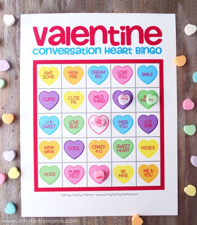 9 sets of free printable valentine bingo cards