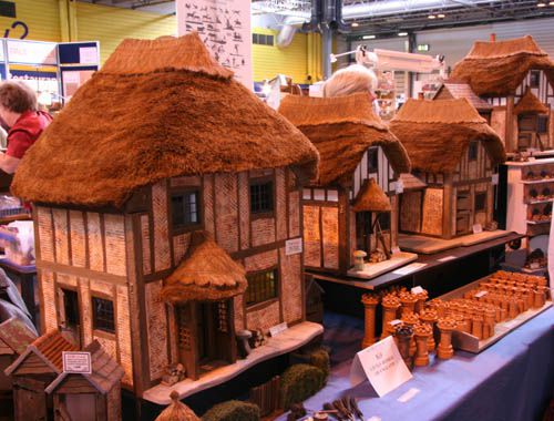 Thatched Roofs for Scale Model Buildings and Dollhouses