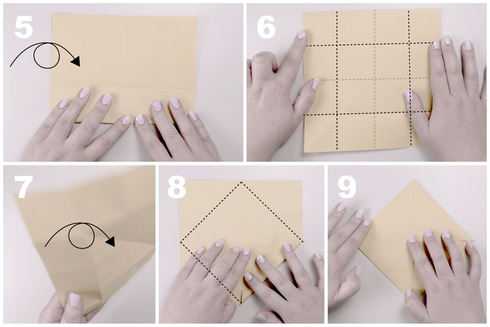 Origami Blow up Star Instructions