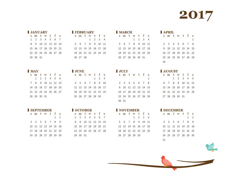 microsoft word calendar template 2018