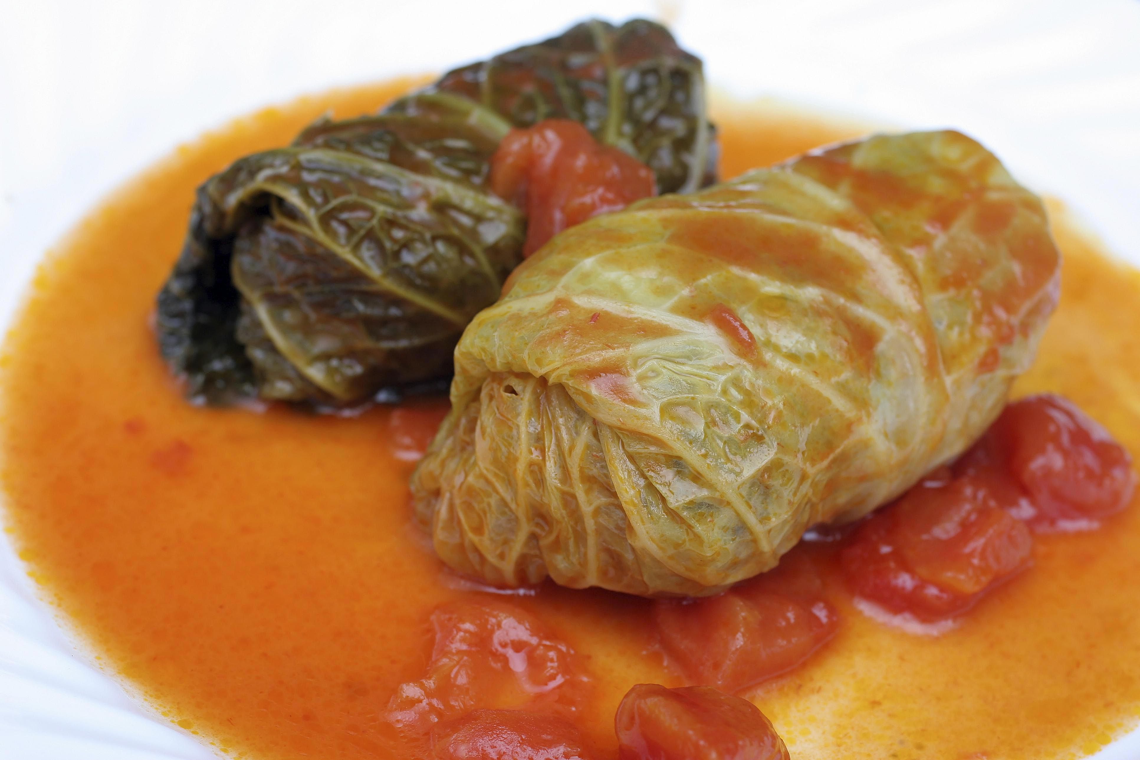 Ground Beef And Rice Stuffed Cabbage Rolls Recipe