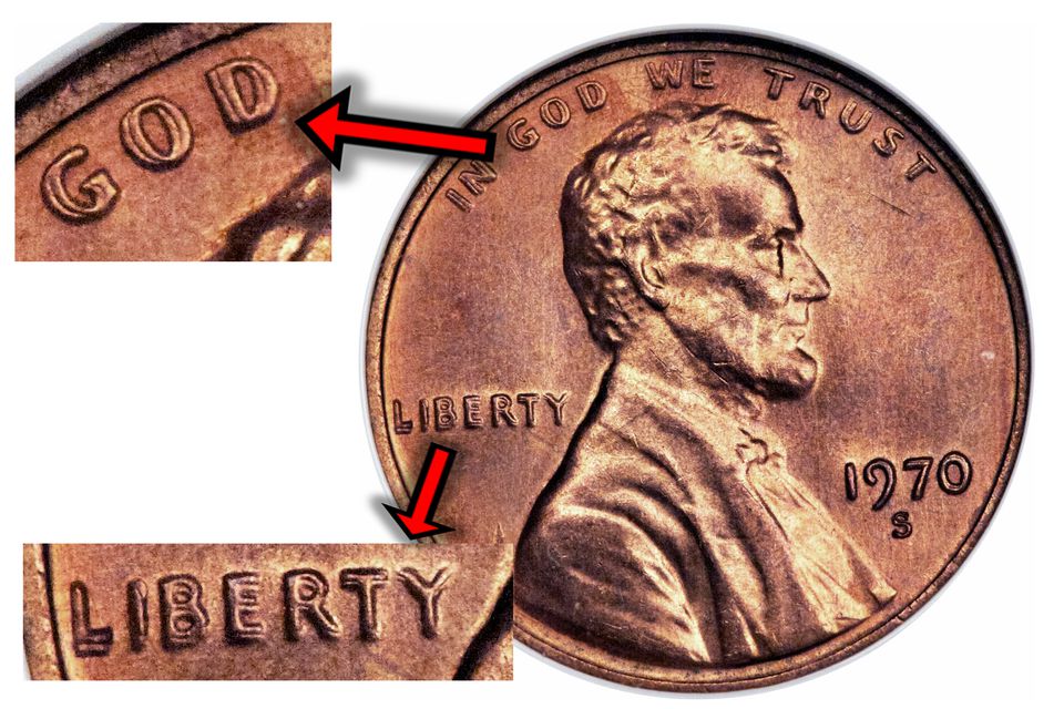 1970-S Lincoln Cent Doubled Die
