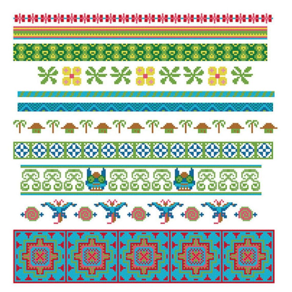9 Cross Stitch Border Patterns