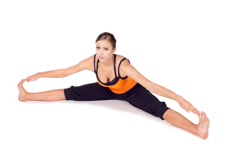 Basic inner thigh groin stretch.