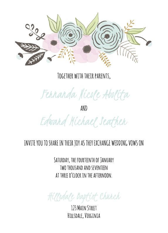 free downloadable wedding invitation templates for word