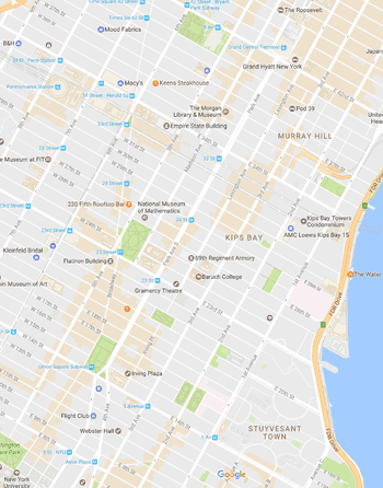 New York City SoHo and TriBeCa Neighborhood Map