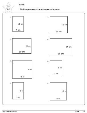 Perimeter Worksheets: Geometry Classwork