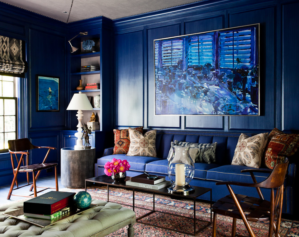 blue living room decor ideas