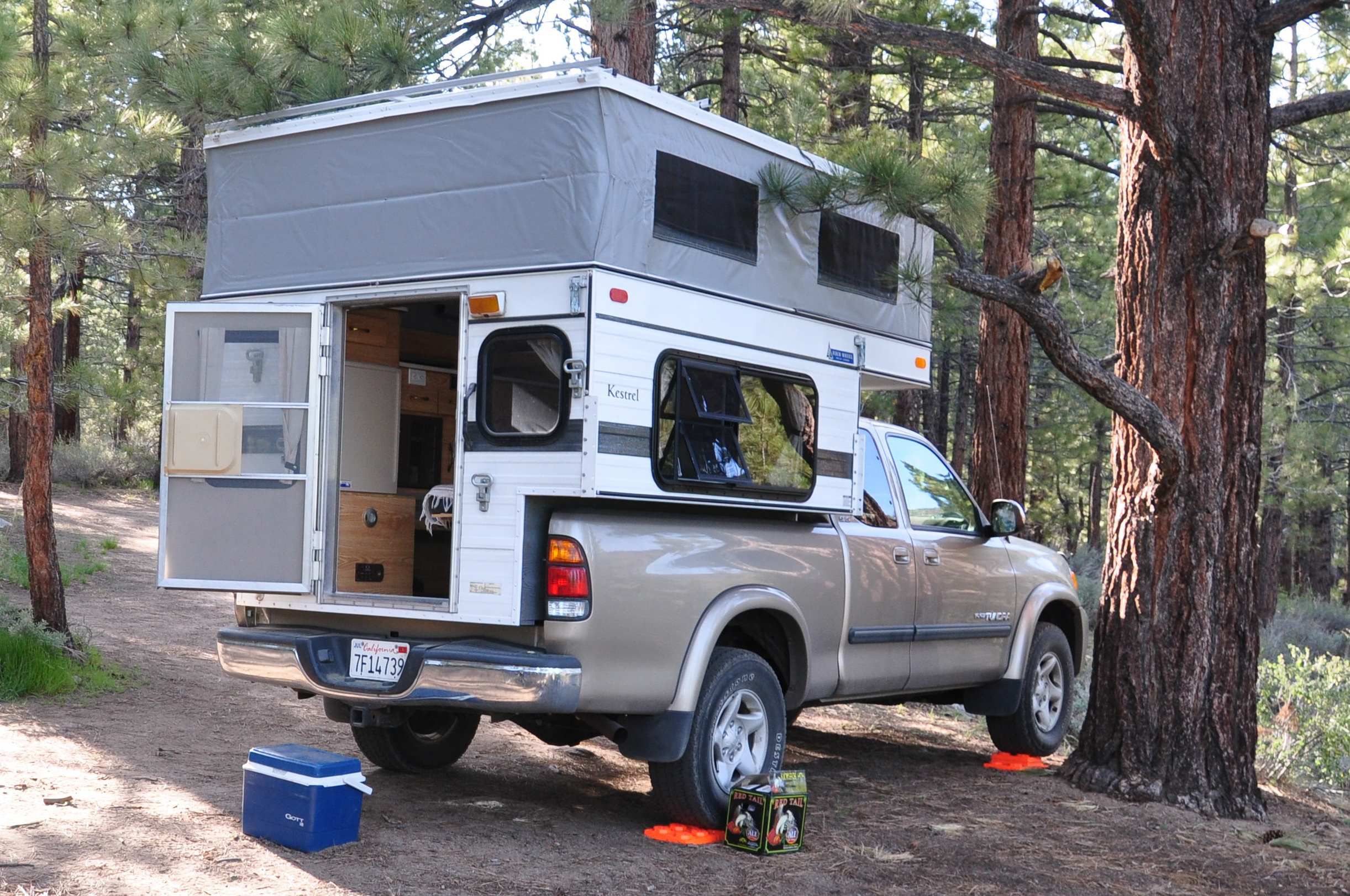 Four Wheel Camper Review: Hawk or Kestrel Model Camper That Goes On Back Of Truck