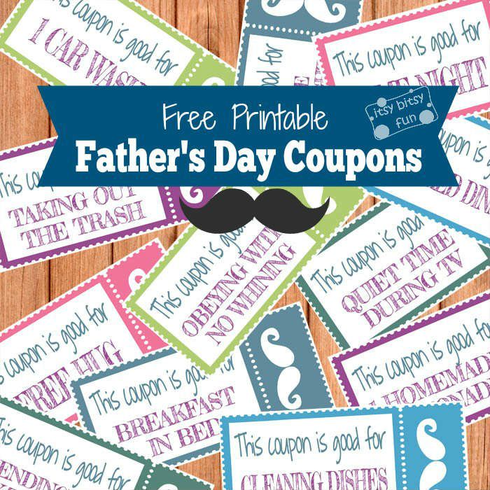 11 Free Printable Father #39 s Day Coupon Books
