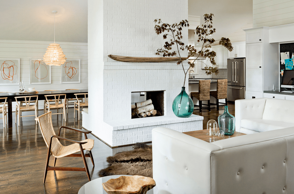 20+ Beautiful Living Rooms With Fireplaces