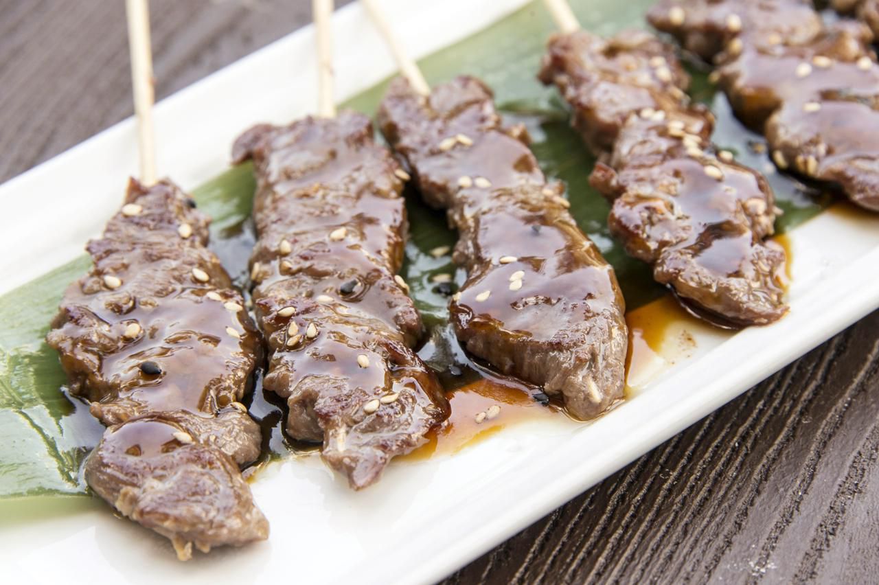 Thai Beef Satay With Peanut Sauce Recipe