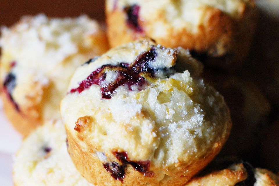 Sour Cream Blueberry Muffins Recipe