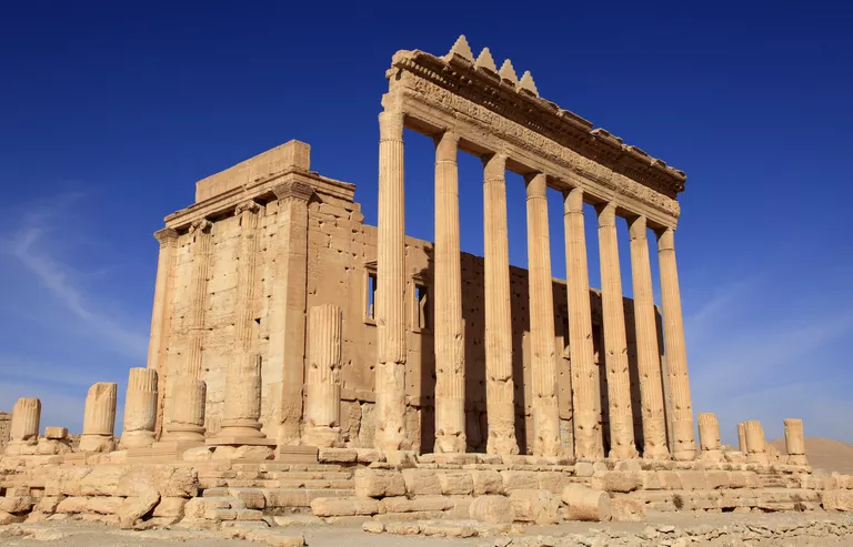Temple of Baal (Temple of Bel) in the ancient Roman City of Palmyra in syria